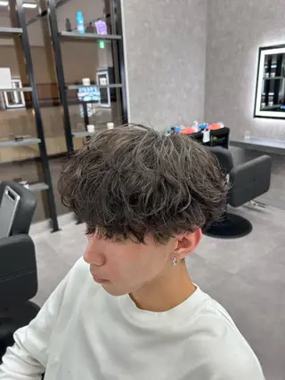 ショート カラー パーマ メンズ メンズ特化 👑YUTAのヘアスタイル