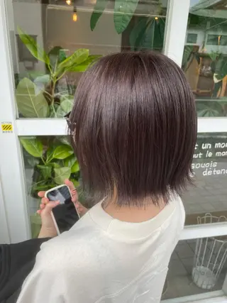 ショート カラー ヘアアレンジ 鴫原 亜弥のヘアスタイル
