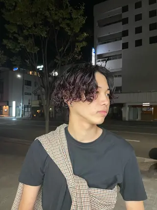 ショート カラー 🔥メンズ特化美容師 パーマのヘアスタイル