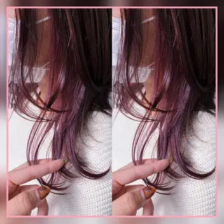 セミロング カラー 田中 孝征のヘアスタイル