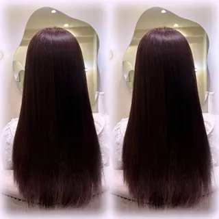 ロング カラー 猪妻 采蘭のヘアスタイル