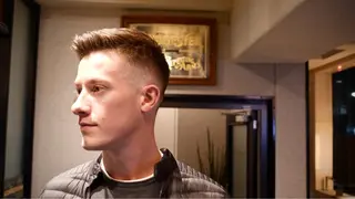 ショート メンズ メンズ眉毛ワックス 青山英憲のヘアスタイル