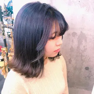 ミディアム カラー 髪質改善💓艶髪💓 暖色💗加藤あゆみのヘアスタイル