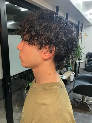 パーマ メンズ 透明感カラー/ 髪質改善町田佑人のヘアスタイル