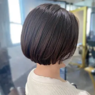 ショート 縮毛矯正／レイヤー／ 🌼mizukiのヘアスタイル