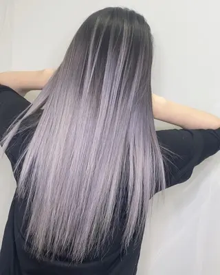 ロング カラー yosuke 梅田/バレイヤージュのヘアスタイル