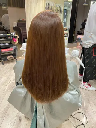 ロング パーマ 顔まわりカット🌟 くびれヘア/寺門遥輝のヘアスタイル