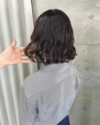 ショート パーマ ボブパーマコテ巻き風 パーマNo1深江秀平のヘアスタイル