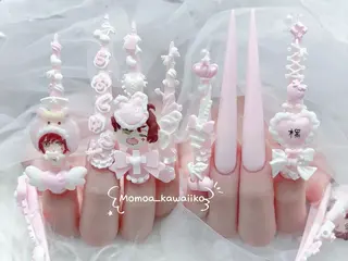 ネイル MoMoA Nail ネイル長さ出し専門店のネイルデザイン