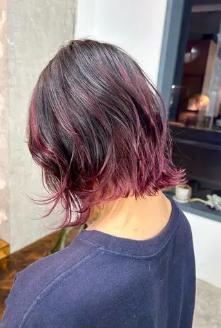 セミロング ハシモトタケル🌿 ボブ/レイヤーカットのヘアスタイル