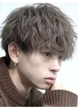 パーマ メンズ 脇田 雄大のヘアスタイル