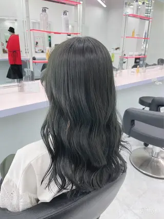 ロング カラー パーマ ヘアアレンジ メンズ 🤍透明感カラー🤍 似合わせ🤍AINEのヘアスタイル