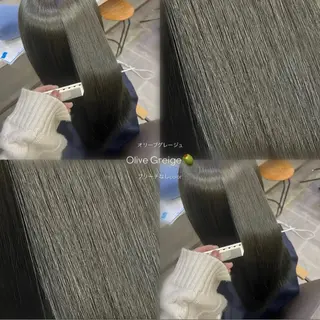 セミロング カラー サクマ マナミ🎀のヘアスタイル