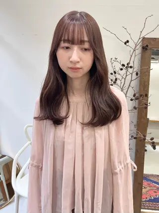 ロング カラー ヘアアレンジ ena/ブリーチなし 透明感・レイヤー🎀のヘアスタイル