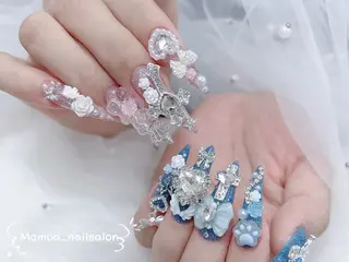 ネイル MoMoA Nail ネイル長さ出し専門店のネイルデザイン