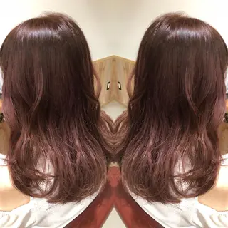 セミロング カラー M IIのヘアスタイル