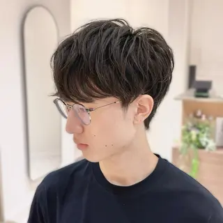 ショート メンズ 前髪XP／艶カラー ／🎀Ayuka🎀のヘアスタイル