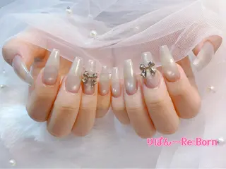 ミディアム りぼん Re:Bonrのネイルデザイン