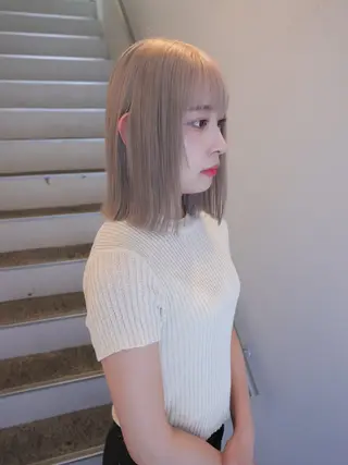 ショート 垢抜け透明感カラー 🧚🏻♀️ミユウのヘアスタイル