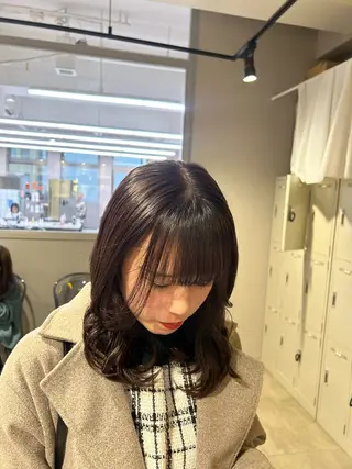 カラー 透明感ベージュ🤎 ナチュラルレイヤーのヘアスタイル