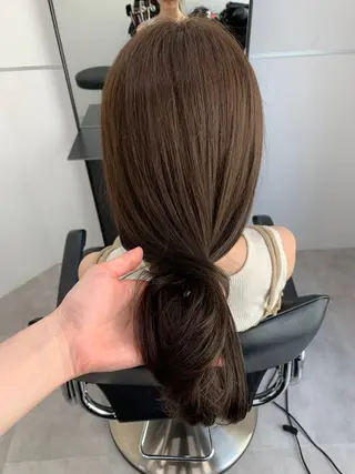 セミロング カラー 本格ヘッドスパ🌿 ×ヘア 佐藤のヘアスタイル