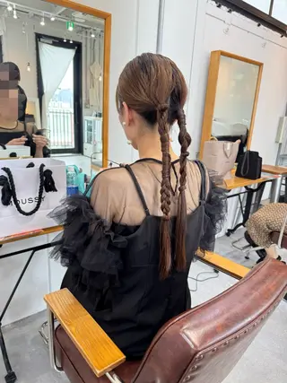 ロング ヘアアレンジ 松坂 真衣のヘアスタイル