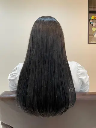ロング くすみ あやなのヘアスタイル