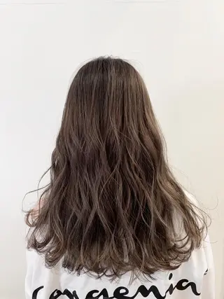 セミロング カラー 【azure横浜】 🧸misaki🌸のヘアスタイル