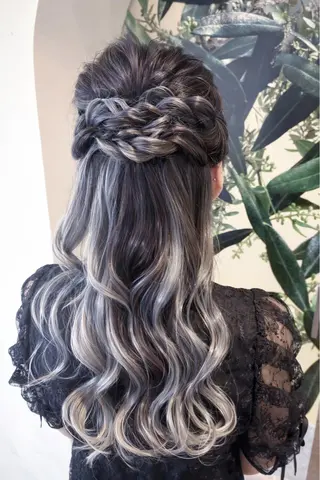 ロング ヘアアレンジ ヘアアレンジ 裾カラー/Aya🥀のヘアスタイル