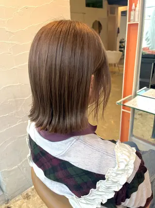 ミディアム うしだ かおるのヘアスタイル