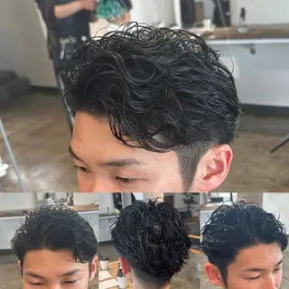 ショート パーマ メンズ 【メンズ職人】 ✂️佐藤友のヘアスタイル