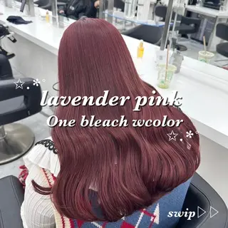 ロング カラー ダメージレスハイ トーン💖kanonのヘアスタイル