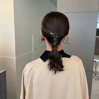 セミロング カラー ヘアアレンジ 髪質改善カラー/ボブ 🌻Mutsumiのヘアスタイル