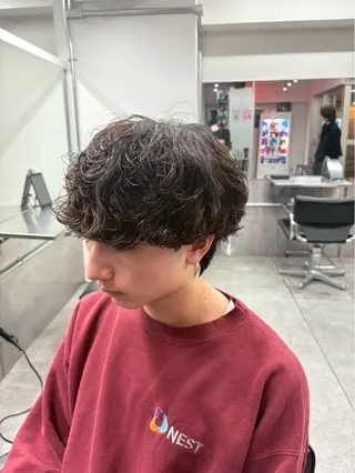 パーマ メンズ メンズ特化✨️ 韓国風パーマ🔥一八のヘアスタイル