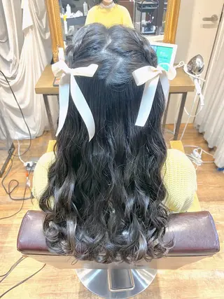 ロング ヘアアレンジ 💖透明感カラー💖 mayukoのヘアスタイル