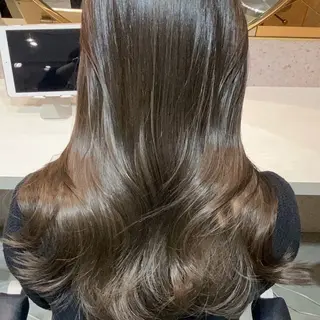 ロング カラー 丸尾 利樹のヘアスタイル