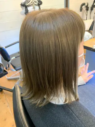 ミディアム カラー Lagom なかだのヘアスタイル