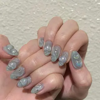 ネイル パラあり！フィルイン 美フォルムのネイルデザイン