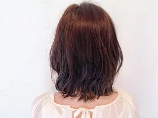 ミディアム カラー 伊藤 さやかのヘアスタイル