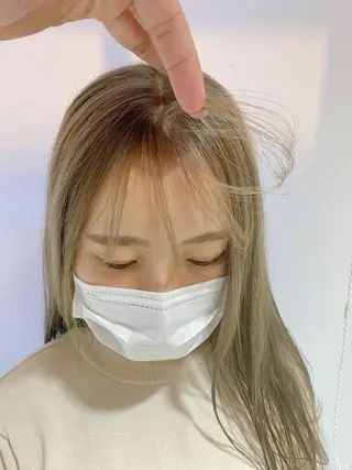 ミディアム カラー ヘアアレンジ 新井 広之のヘアスタイル