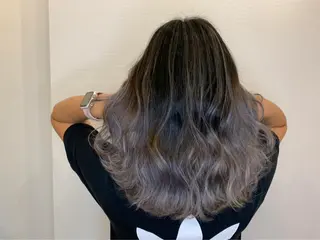 ロング カラー ヘアカラー&縮毛矯正 STAR☆RIVERのヘアスタイル