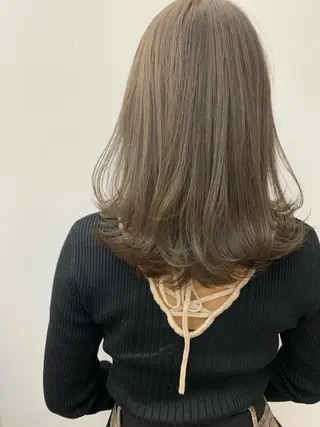 ミディアム カラー 縮毛矯正×髪質改善 店長　DAITOのヘアスタイル