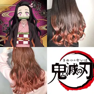セミロング カラー パーマ ヘアアレンジ メンズ キッズ ネイル マツエク・マツパ 新宿駅近♡友達とOK 🦋W -ワット -のヘアスタイル