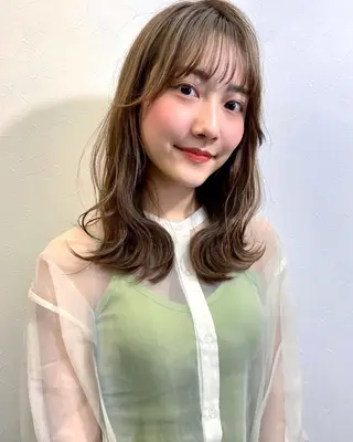 セミロング カラー 似合わせレイヤー 🇰🇷荒木洋文のヘアスタイル