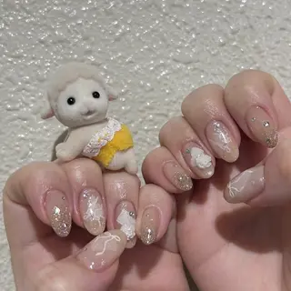 ネイル パラあり！フィルイン 美フォルムのネイルデザイン