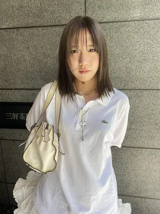 ショート カラー パーマ CEINE PATHのヘアスタイル
