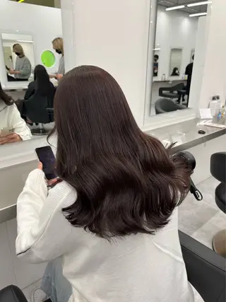 ロング カラー 表参道/透明感カラー /暗髪/ジュキヤのヘアスタイル