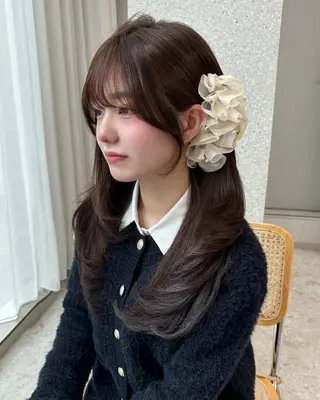 ロング カラー ヘアアレンジ 天神￤カラー￤ まなみ🎀💞のヘアスタイル