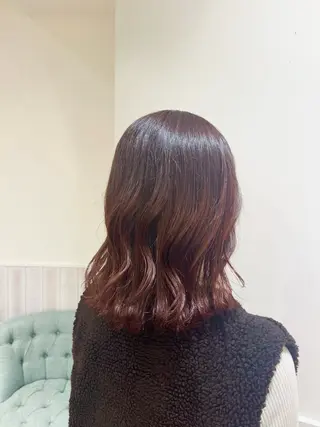 ミディアム カラー キッズ 透け感カラー🌿 小島 りなのヘアスタイル