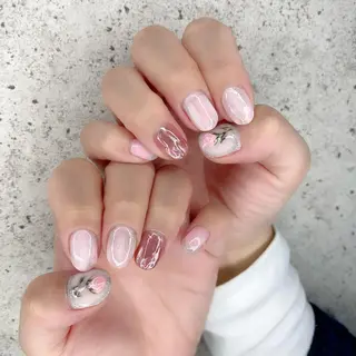 ショート カラー パーマ ヘアアレンジ メンズ キッズ ネイル マツエク・マツパ Salon Ｋのネイルデザイン